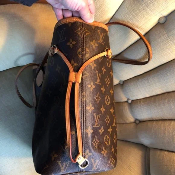 REMOVING 5-12 LOUIS VUITTON Neverfull MM Monogram Cerise - Picture 11 of 17